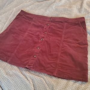 Maurices maroon skirt sz 24w